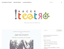 Tablet Screenshot of hacerteatro.org